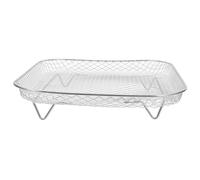 Sosoport Friteuse à Air Carrée Pour Four Plateau De Friteuse à Air Avec Structure Maille Petite De Grillage Pour Usage Intérieur