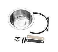 Sosoport Gamelle Suspendue en Acier Inoxydable pour Chien Et Chat Idéale pour Les Petits Et Moyens Animaux De Compagnie (11 Cm)