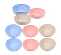 Sosoport Gamelles pour Chat 12 Pièces Empilables en Plastique sans Base pour Petits Chats