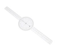 Sosoport Goniomètre Rotatif en Plastique Transparent 20 CM Règle d'Angle de Mesure Précise pour Kinésithérapie et Évaluation Amplitude de Mouvement Outil Professionnel pour Rééducation