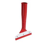 Sosoport Grattoir de Nettoyage à Main Tête en Fer et Manche Rouge, Racleur de Sol Court en Plastique, Outil pour Carrelage et Peinture, Outil de Nettoyage pour Surfaces Dures,