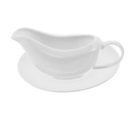 Sosoport Gravy Sauce Boat Céramique avec Soucoupe Récipient Condiment Résistant et Anti-déformation pour Restaurant et Maison Verseuse Pratique sans Goutte