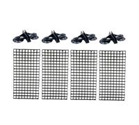 Sosoport Grille Disolation pour Aquarium 30 X 15 Cm Plaque en Treillis avec 4 Coupelles pour Une Division Facile