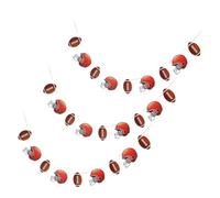 Sosoport Guirlande de Fanions en Papier Forme Casque de Rugby, Lot de 3 Pièces, Décoration D’anniversaire Thème Football, Bannières Légères pour Fête Sportive et Événements