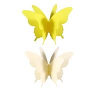 Sosoport Guirlande en Papier Jaune 3D Papillon Décoration de Fête d'anniversaire et Mariage Style Féerique 3 Mètres pour Décoration Thème Nursery et Événement