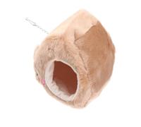 Sosoport Hamac en Peluche Marron d'ours pour Furet et Petit Oiseau, Lit Chaud et Doux Coussin Remplaçable, Facile à Nettoyer, pour l'hiver Froid