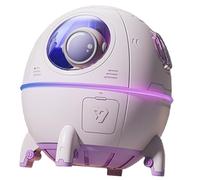 Sosoport Humidificateur Air USB Forme de Vaisseau Spatial avec Veilleuse LED Colorée Brumisateur Personnel Portable pour Chambre Bureau et Garçon Fille Ambiance Relaxante et Humidification