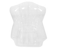 Sosoport Inflatable Transparent Sofa Chair Portable PVC Lounge Seat for Outdoor Camping Balcony Pool Party Indoor Use with Creative Doodle Surface