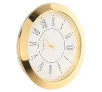 Sosoport Insert D’Horloge Ronde 55 MM à Chiffres Romains en Alliage Verre Transparent Tête D’Horloge Incrustée DIY pour Réparation et Bricolage Insert Vintage Silencieux Adapté Atelier