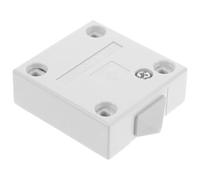 Sosoport Interrupteur Porte Placard Normalement Fermé Éclairage Électrique Tactile pour Armoire Commutateur Blanc en Plastique Contrôle Lumière Garde-Manger et Penderie Usage