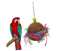 Sosoport Jouet pour Animaux De Compagnie Perroquet Coquille De Noix De Balançoire Coloré sans Danger pour Le Jeu Et l'escalade