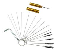 Sosoport Kit Aérographe Complet Outils de Nettoyage en Acier Inoxydable, 15 Pièces, pour Entretien de Bateaux et Équipements Divers