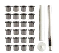 Sosoport Kit D’œillets Métalliques 6 Mm pour Travaux du Cuir avec Outil D’Installation, pour Réparation de Ceintures, Paquet et Loisirs Créatifs, Polyvalent et Facile à Utiliser