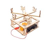 Sosoport Kit de Manège à Monter Soi-même pour Garçon et Filles, Modèle Girouette en Bois, Jouet Éducatif Stem, Scientifique ’Intelligence, pour Expériences Scolaires et Apprentissage DIY, 1 Set