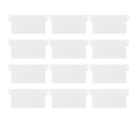 Sosoport Kit de Réparation pour Stores Verticaux 89mm Plaques de Lestage Blanches en Plastique 20 Pièces Installation Facile pour Décoration Intérieure