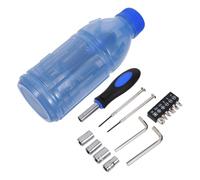 Sosoport Kit de Tournevis de Bouteille Transparent, Ensemble D’outils Légers et Portable Prise Ergonomique, pour Réparation Domestique et Projets de Bricolage, Trousse Compacte et Complète