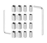 Sosoport Kit de Vis de Fixation Poignée Réfrigérateur en Acier Inoxydable 18 Pièces avec Clé Hexagonale pour Remplacement et Réparation Porte Congélateur Usage Domestique et Professionnel