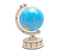 Sosoport Kit Diy Globe Bois pour Matériel Éducatif et Créatif pour la Géographie Modèle de Globe à Outil Interactif pour et Engagement Apprentissage