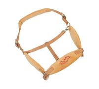 Sosoport Licol Réglable Grand Format pour Cheval Têtière Rembourrée Longe de Sport en Corde Jaune Accessoire d'Équitation Sécurisé pour Randonnée Concours et Entraînement Équestre