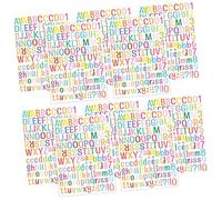 Sosoport Lot De 10 Feuilles D’autocollants Lettre Et Chiffre Colorés Auto-adhésifs En Pvc, Impermeables, Pour Décoration Murale Et Bricolage, Adaptés Aux Chambres D’garçon Et Filles Et Surfaces Lisses