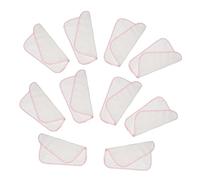 Sosoport Lot de 10 Mouchoirs en Coton Pur Double Épaisseur Rouges Petit Format pour Bébé Serviettes Absorbantes Visage Toilette Bébé Multifonctionnelles et Douces