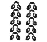 Sosoport Lot de 10 Pinces Porte-Bougies à Clip Double Fente pour Bouteilles, Plastique Léger et Robuste, Clips de Sécurité pour Service de Bouteilles, Décoration Mariage et Fêtes