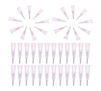 Sosoport Lot de 100 Aiguilles de Distribution Émoussées 18g en Acier Inoxydable Raccord Fileté pour Applications Industrielles, Laboratoire et Remplissage de Liquides de