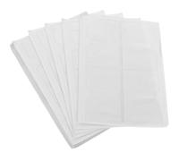 Sosoport Lot de 100 Porte-cartes Autocollants en Pvc Transparent 6 X 8,5 Cm, Pochettes Adhésives pour Cartes de Visite, Protection Carte Sécurité Sociale, Support Mural pour Bureau