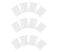 Sosoport Lot de 12 Bouchons d'Arrêt en Silicone Alimentaire 8 MM Bouchons d'Étanchéité Flexibles pour Fontaine à Eau Protecteurs de Vidange Anti-Fuite Blancs Accessoires Compatibles