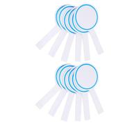 Sosoport Lot de 12 Tableaux de Score Effaçables à Sec 10X20 CM Tableaux Blancs Portables Simple Face en Panneau Rigide Palettes de Vente aux Enchères Réutilisables pour Jeux Juges et