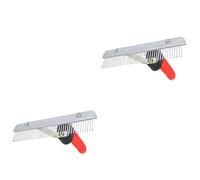 Sosoport Lot De 2 Brosses De Nettoyage Pour Animaux De Compagnie Peigne Tondeuse Pour Chien Brosse Pour Perte De Poils Après-Shampoing Fournitures De Nettoyage Pour Poils De Chien