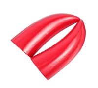 Sosoport Lot de 2 Coupes de Divination Feng Shui en Bois de Pêcher Rouge 35 Pouces Motif Yin-Yang Outils Sacrés Taoïstes pour Radiesthésie et Culte Bouddhiste Décoration Intérieure