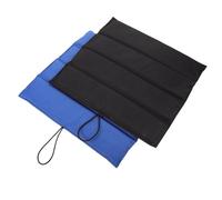 Sosoport Lot de 2 Coussins de Siège de Randonnée Pliables en Tissu Oxford Imperméable Bleu et Noir Tapis de Sol Léger et Portable pour Camping Randonnée et Sièges de Stade Protection