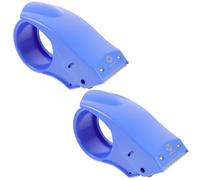 Sosoport Lot de 2 Dévidoirs de Ruban Adhésif Transparents Légers Coupe-Ruban Portable en Plastique Outil D’Emballage Compact pour Entrepôt et Scellage Utilisation Couleur Aléatoire