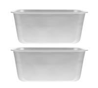 Sosoport Lot de 2 Moules à Toast Rectangulaires en Alliage d'Aluminium Résistant à Haute Température Ustensiles de Pâtisserie Pratiques pour Gâteaux et Pudding Conformes aux Normes