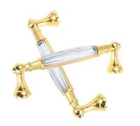 Sosoport Lot de 2 Poignées de Tiroir en Verre Multicolore 96 CM Boutons de Commode Modernes pour Meubles Cuisine et Armoires Accessoires de Quincaillerie Décoratifs et Résistants