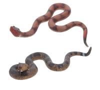 Sosoport Lot De 2 Serpents Réalistes en Caoutchouc Doux Et Réaliste pour Le Jardin Les Farces Et Les Farces Modèle Éducatif pour Les Fêtes Décoration d'halloween