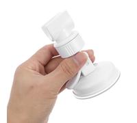 Sosoport Lot de 2 Supports de Pommeau Ventouse en Plastique Blanc Réglables Fixation Forte sans Perçage Compatibles Surfaces Lisses pour Salle de Bain