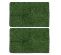 Sosoport Lot de 2 Tapis d'apprentissage Propreté pour Chiots, Gazon Artificiel Lavable 46 X 71 Cm, Réutilisables et Portables, Tapis d'herbe Synthétique pour Chiens en Intérieur