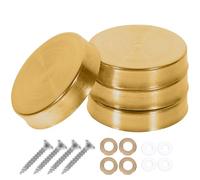 Sosoport Lot de 20 Cache-Vis Décoratifs en Acier Inoxydable 304 Brossé Diamètre 22 MM Clous de Fixation pour Miroirs et Panneaux Publicitaires Adaptés Usage Intérieur et Extérieur