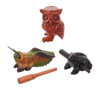 Sosoport Lot De 3 Bâtonnets D'Apprentissage Avec Instruments De Musique Inspirés Des Animaux : Hibou, Grenouille, Américain, Etc. Outil Pédagogique Pour Débutants En Latin, Idéal