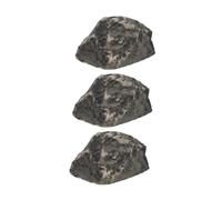 Sosoport Lot De 3 Cache-clés Dextérieur en Forme De Pierre Artificielle Boîte De Rangement pour Clés Support Caché pour Lextérieur