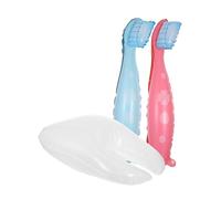 Sosoport Lot De 3 Grands Ballons En Aluminium Forme Brosse à Dents Et Dent Rose Bleu Blanc, Décorations Festives Thème, Pour Anniversaire Garçon Et Filles Baby Shower