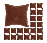 Sosoport Lot de 30 Coussins en Velours Marron pour Boîte à Montre 75X85 CM - Coussin de Rangement Doux et Moelleux pour Montres et Bracelets Organisateur Compact pour Présentation et