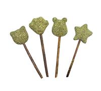 Sosoport Lot De 4 Bâtonnets À Lécher Naturels - Friandises pour Chaton Et Chat - Comestibles Et Favorisent La Digestion - avec Sucette Et