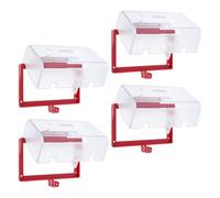Sosoport Lot De 4 Cache-Prises De Sécurité En Plastique Transparent Verrouillables Pour Prises Électriques Murales