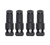 Sosoport Lot de 4 Connecteurs Étanches pour Fils Basse Tension Raccordement sans Coupure ni Sertissage Adaptés à L’Éclairage Paysager Extérieur Jardin et Terrasse