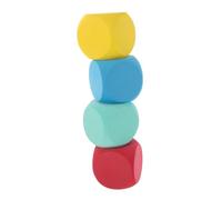 Sosoport Lot De 4 Dés en Mousse Souples Et Vierges pour Bébé pour La Construction De Chiffres Colorés Décorations Y Compris Les Grands Cubes Géants pour Enfants Mousse Haute Jouets