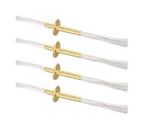 Sosoport Lot de 4 Mèches de Rechange Épaisses en Alliage Universelles pour Lampes à Huile et Pétrole, Tube Solide Compatible pour Brûleur de Lampe Kerosene, Accessoire Cérémonie