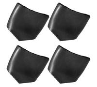 Sosoport Lot de 4 Patins Antidérapants en Caoutchouc Naturel pour Pieds D’Échelle Transparents et Noirs Dimensions 20X60 MM Protections Polyvalentes pour Escabeaux Pliants et Escaliers